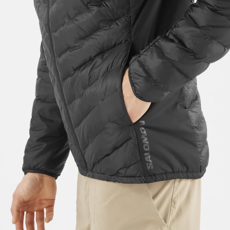 Jaquetas Isoladas Salomon Outline Primaloft Masculino Pretas | PT U45831